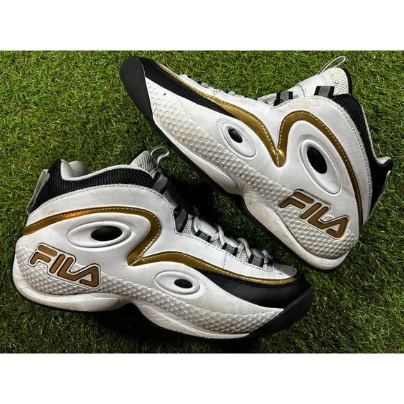 Fila Men's Grant Hill 3 White Gold Basketball Shoe Size 11 Mens 1BM00634 - Picture 1 of 15
